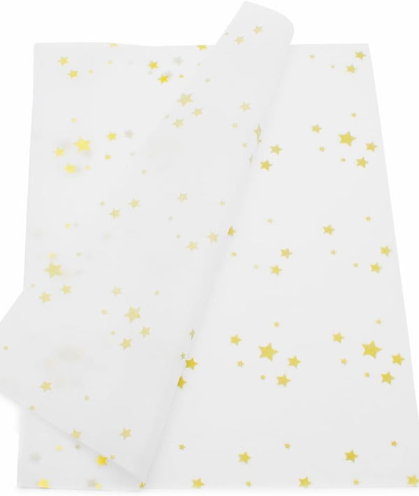Gold Star on White